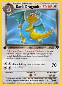 Dark Dragonite card in English