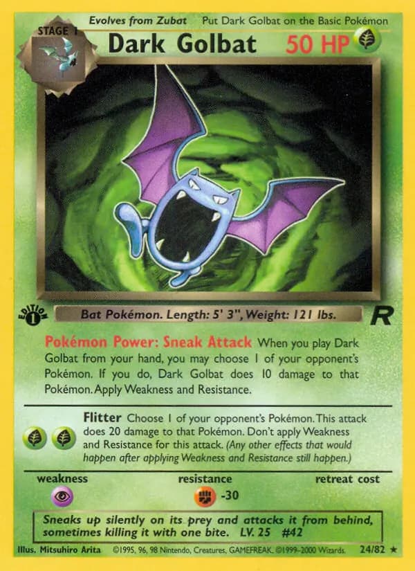 Dark Golbat card in English