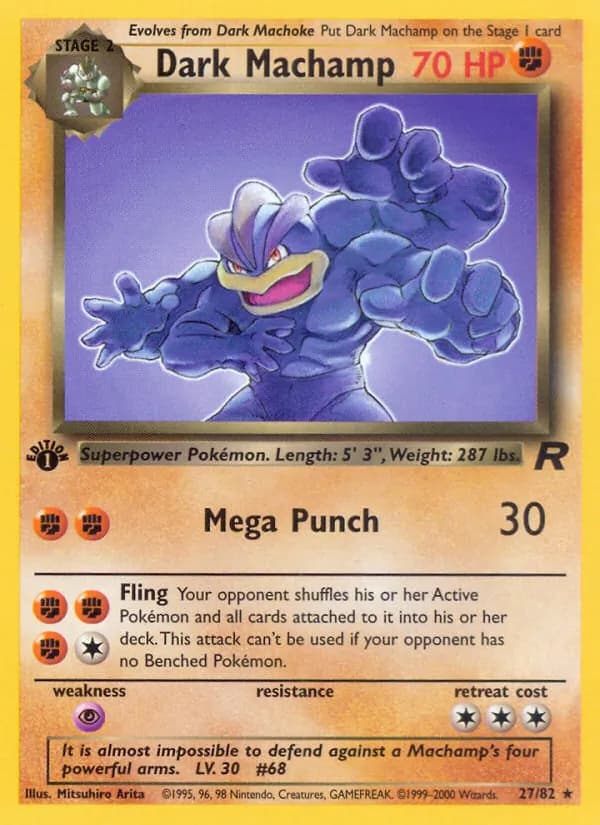 Dark Machamp card in English