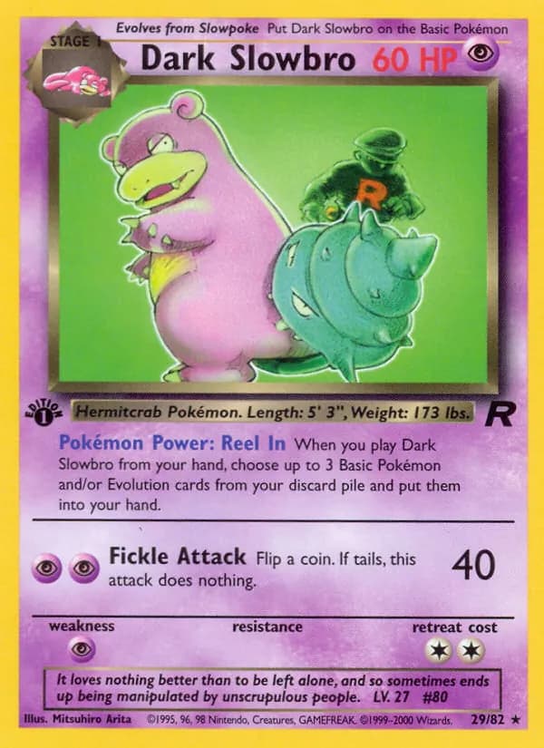 Dark Slowbro card in English