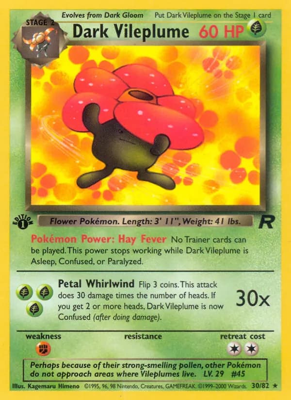 Dark Vileplume card in English