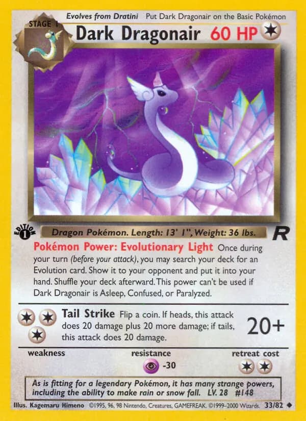 Dark Dragonair card in English
