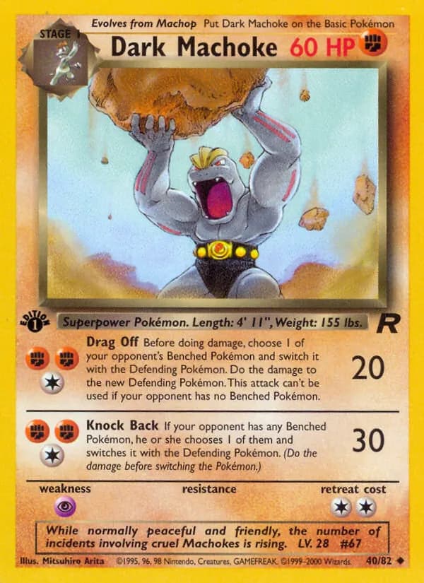 Dark Machoke card in English
