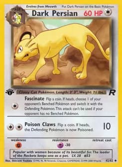 Dark Persian card in English
