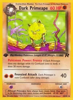Dark Primeape card in English