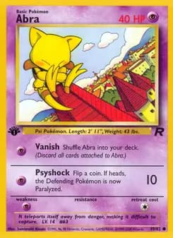 Abra card in English