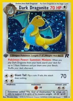 Dark Dragonite card in English