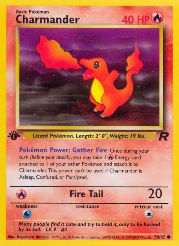 Charmander card in English