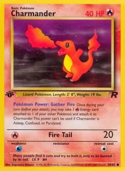 Charmander card in English