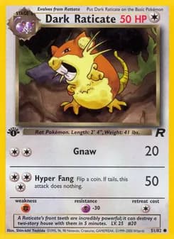 Dark Raticate card in English