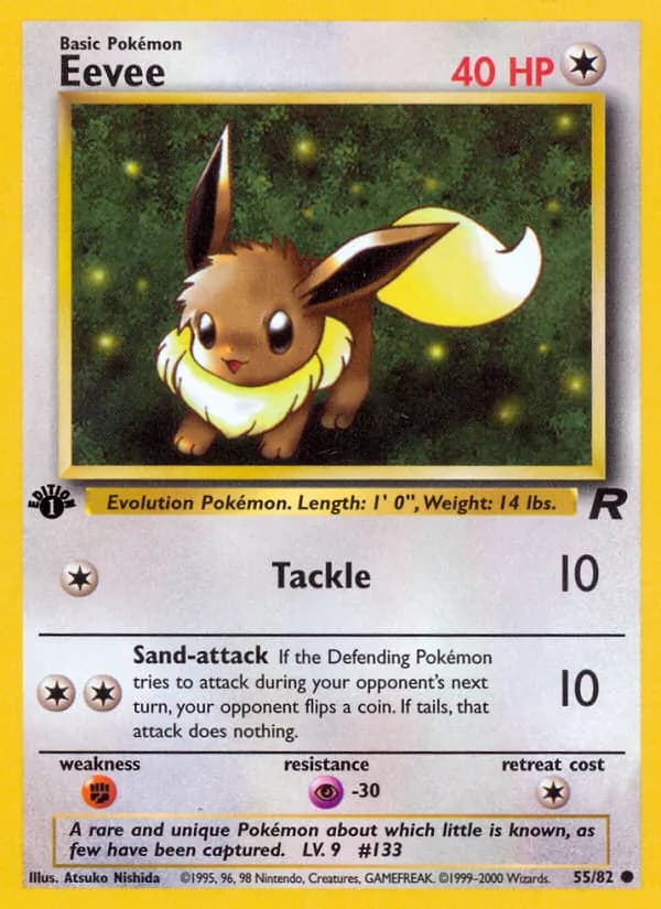 Eevee card in English