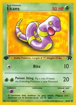 Ekans card in English
