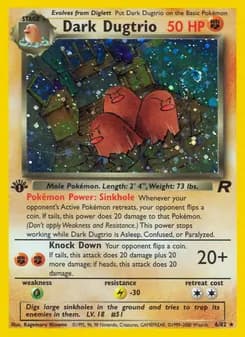 Dark Dugtrio card in English