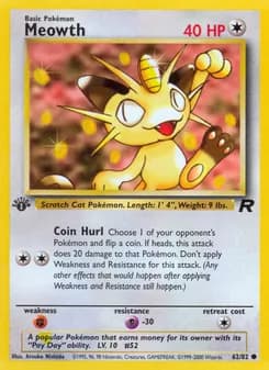 Meowth card in English