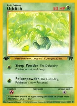 Oddish card in English