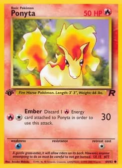Ponyta card in English