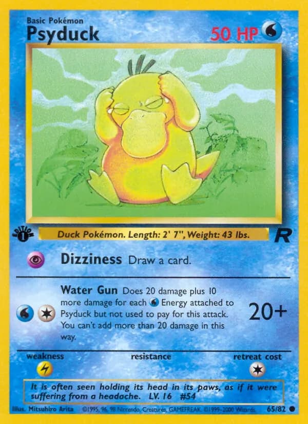 Psyduck card in English
