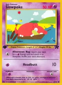 Slowpoke card in English