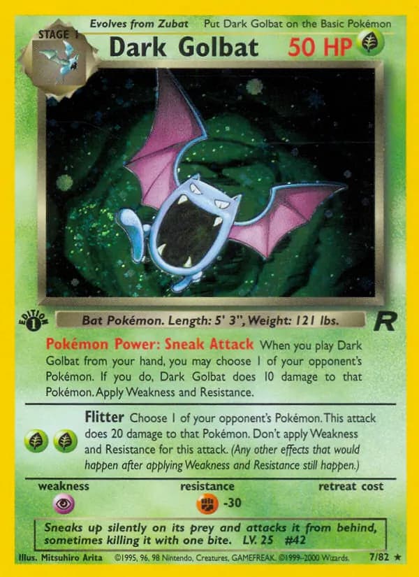 Dark Golbat card in English
