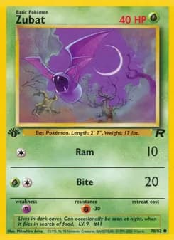 Zubat card in English