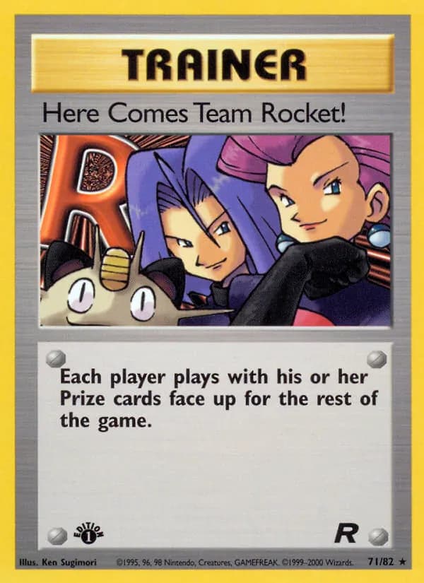 Here Comes Team Rocket! card in English