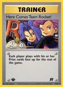 Here Comes Team Rocket! card in English