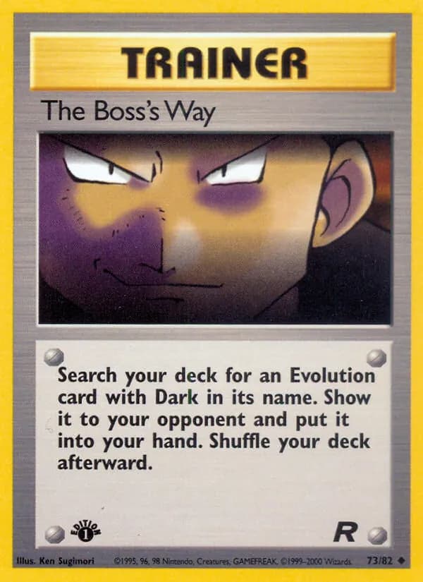 The Boss's Way card in English