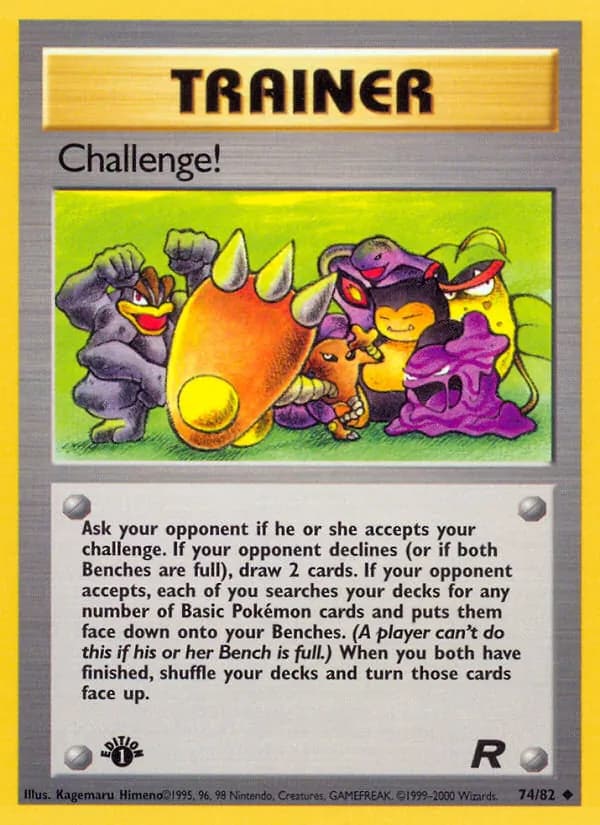 Challenge! card in English