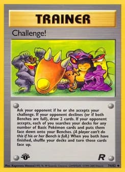 Challenge! card in English