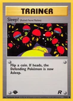 Sleep! card in English
