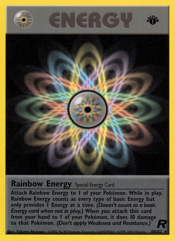 Rainbow Energy card in English