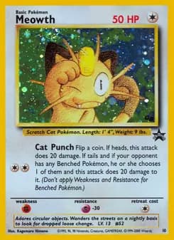 Meowth card in English