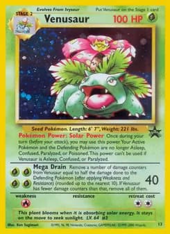 Venusaur card in English