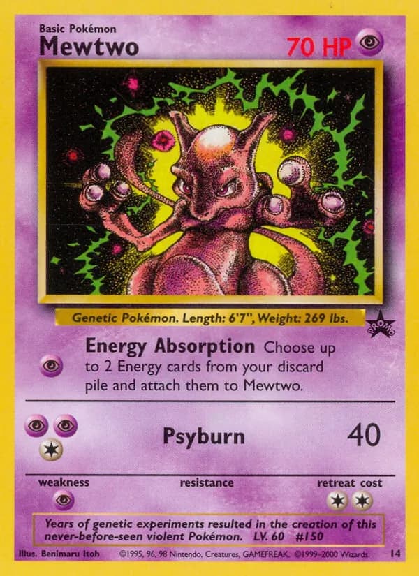 Mewtwo card in English