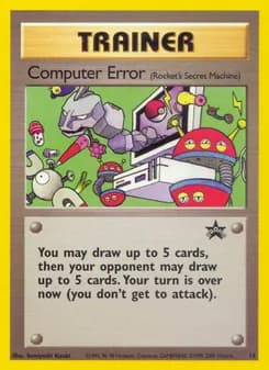 Computer Error card in English