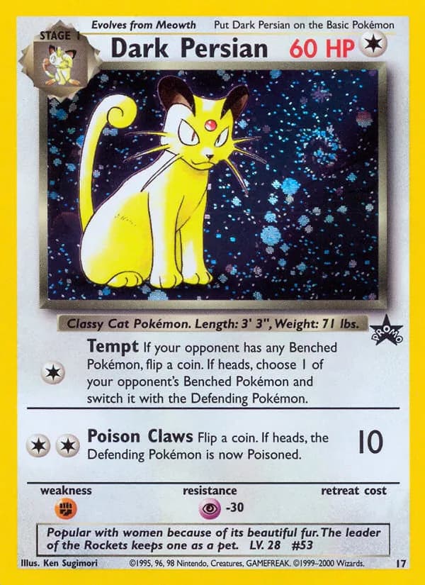 Dark Persian card in English