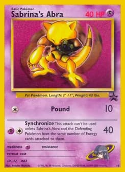 Sabrina's Abra card in English
