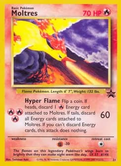 Moltres card in English