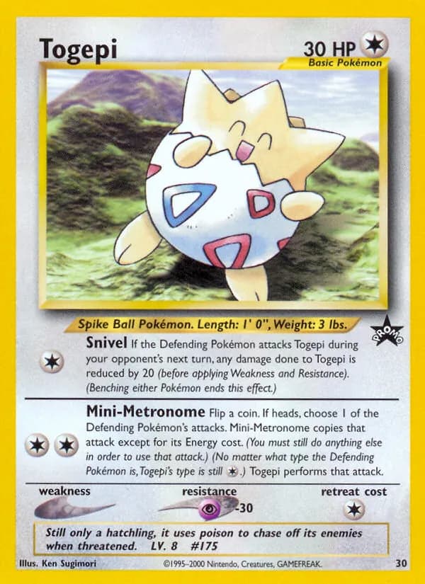 Togepi card in English