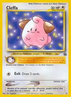 Cleffa card in English