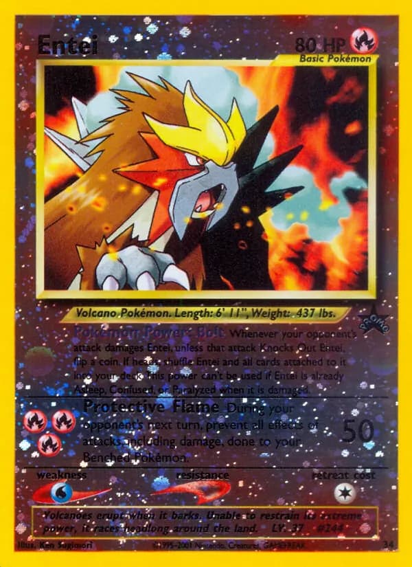 Entei card in English