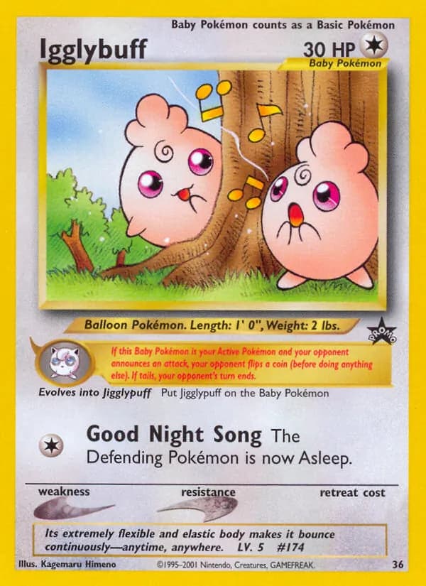 Igglybuff card in English