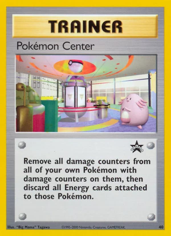 Pokémon Center card in English