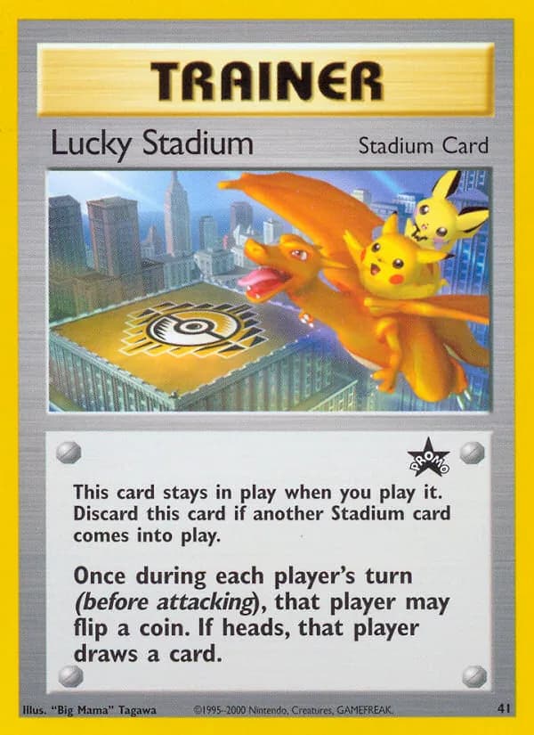 Lucky Stadium card in English