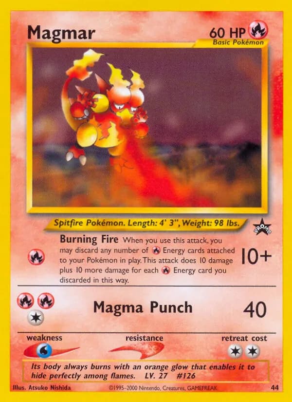 Magmar card in English
