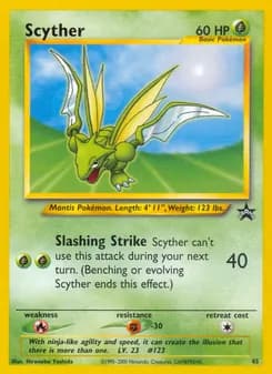 Scyther card in English