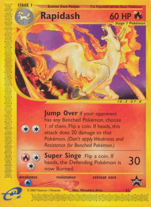 Rapidash card in English