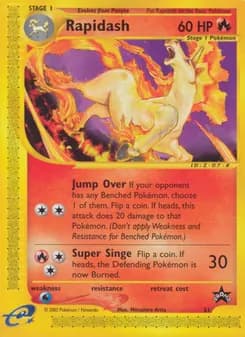 Rapidash card in English