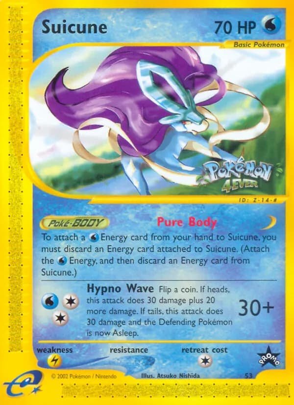 Suicune card in English