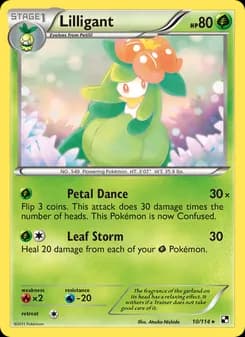 Lilligant card in English